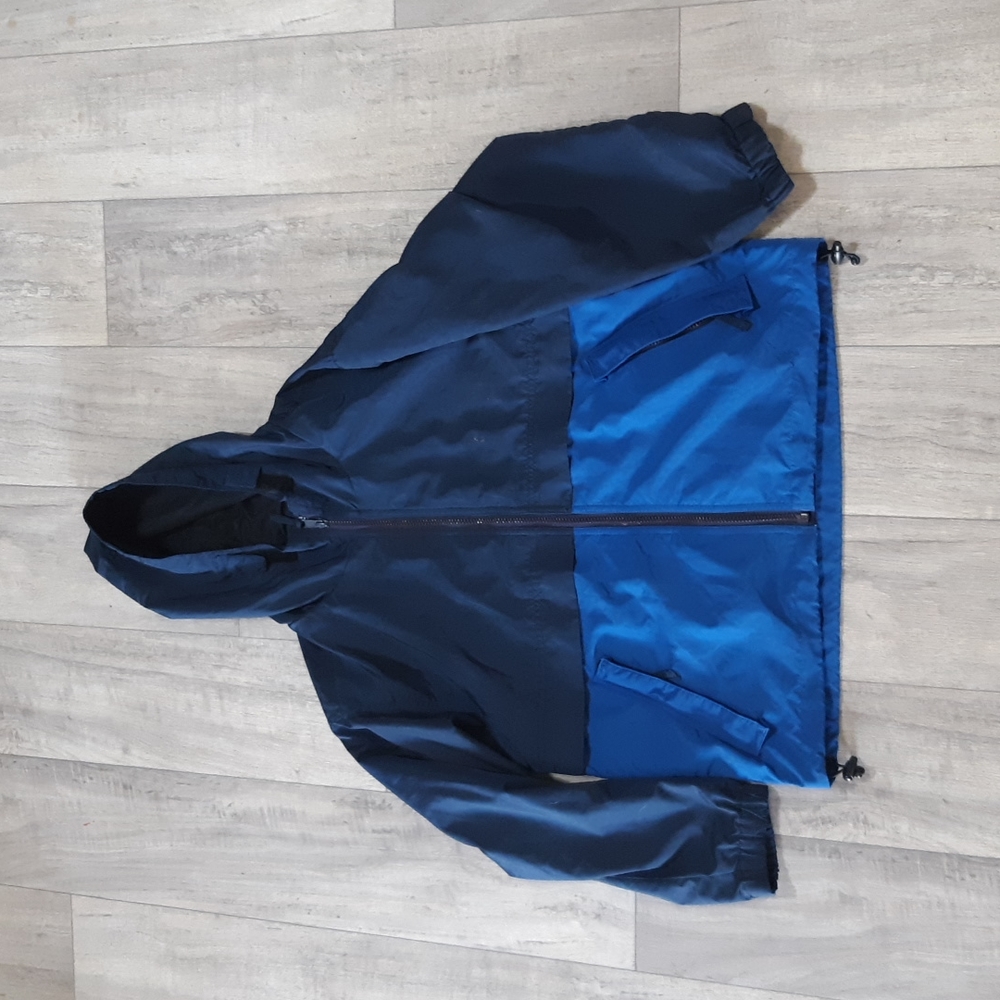 Mens Windbreaker Size Medium Weather Jacket CLASS CLUB Nylon Contrasting Blue